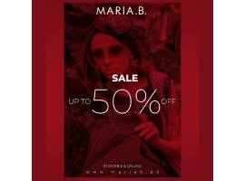 MARIA.B Sale UP TO 50% off on Entire Stock